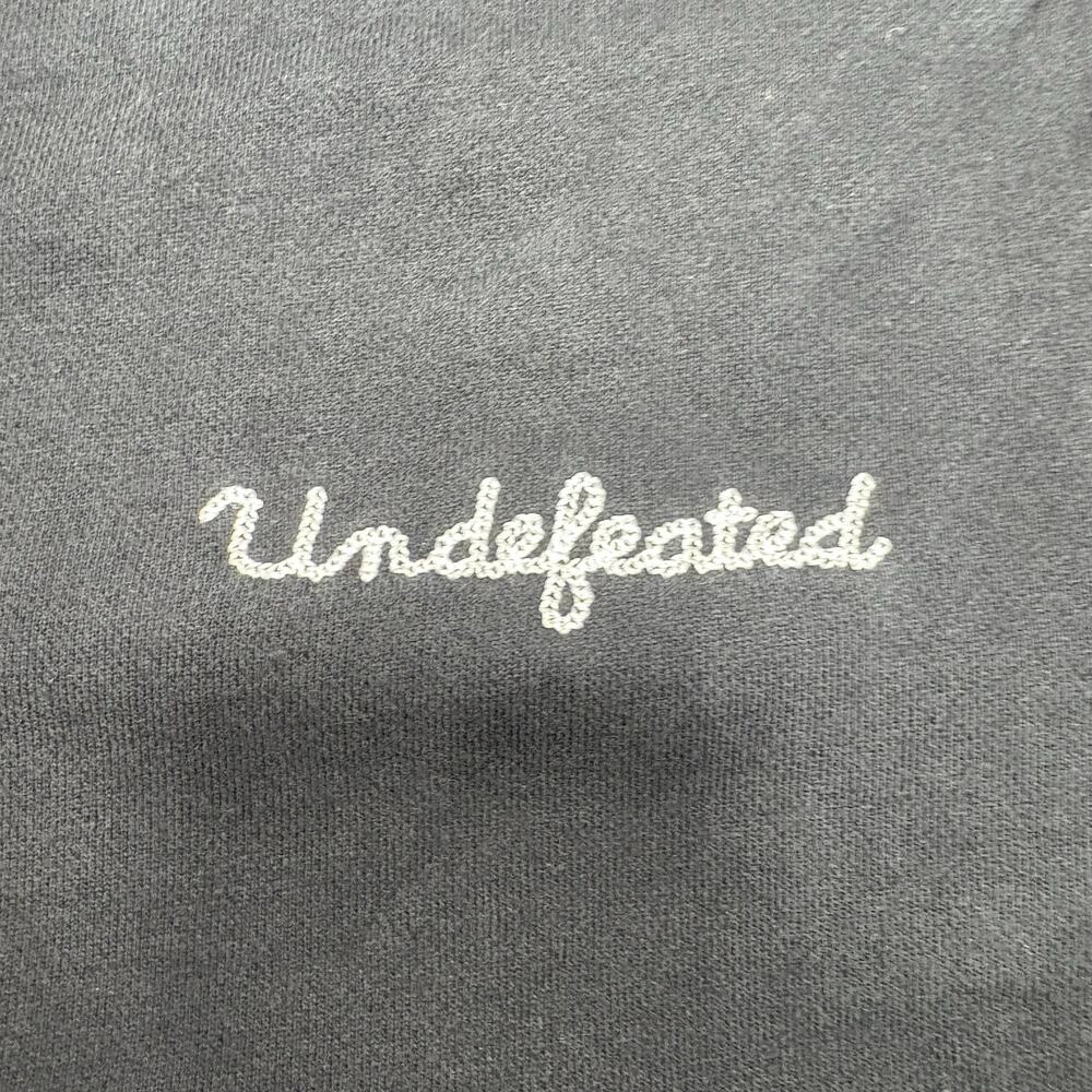 Undefeated Varsity Bomber Jacket Mens Medium Snap Button Embroidered VTG y2k 90s - Picture 5 of 7